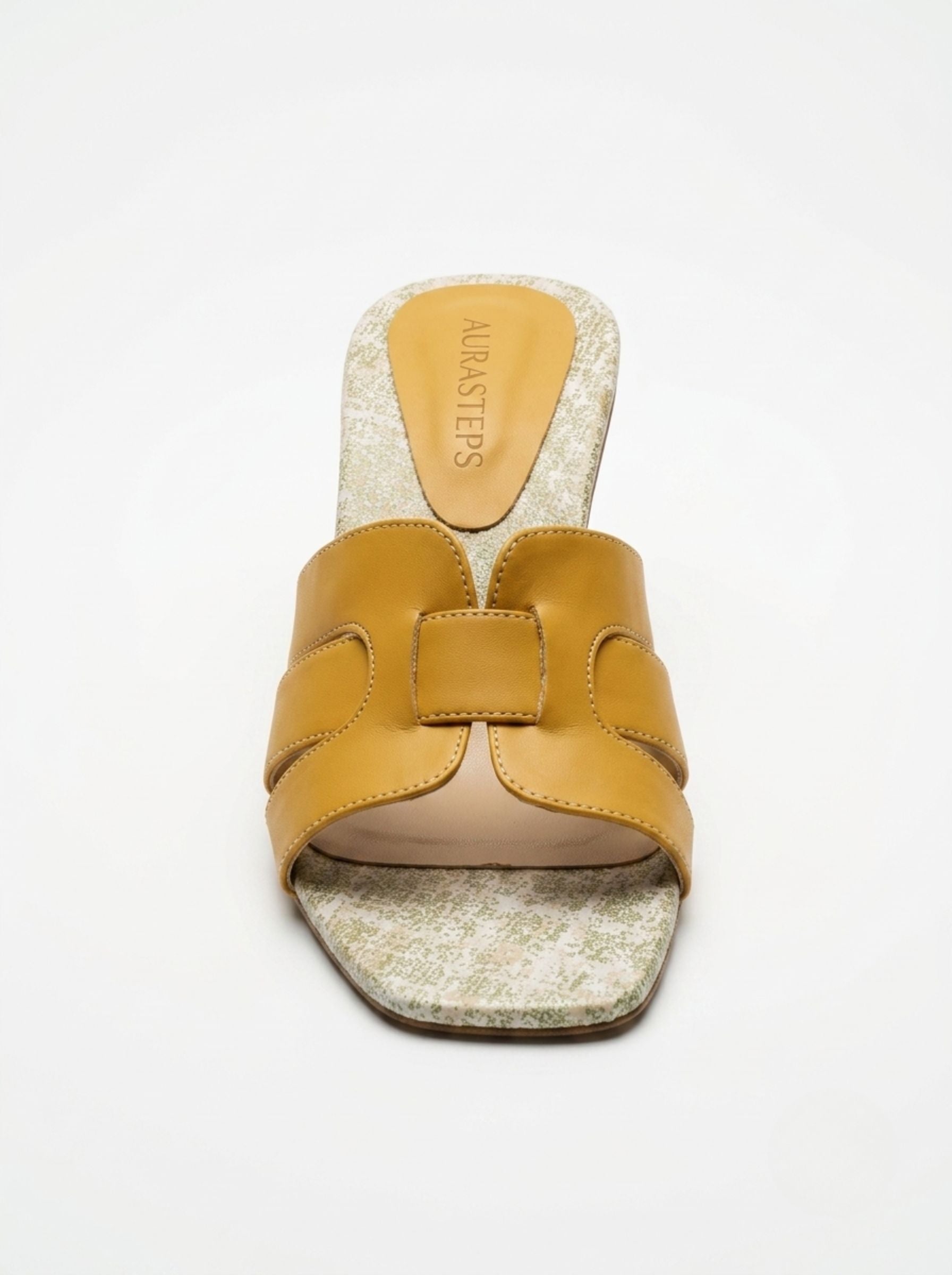AURASTEPS Canary Chic Open-Toe Mules