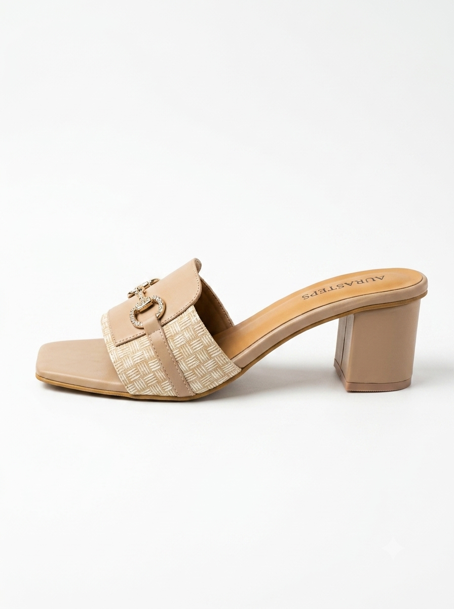 AURASTEPS Camel Classic Horsebit Mules