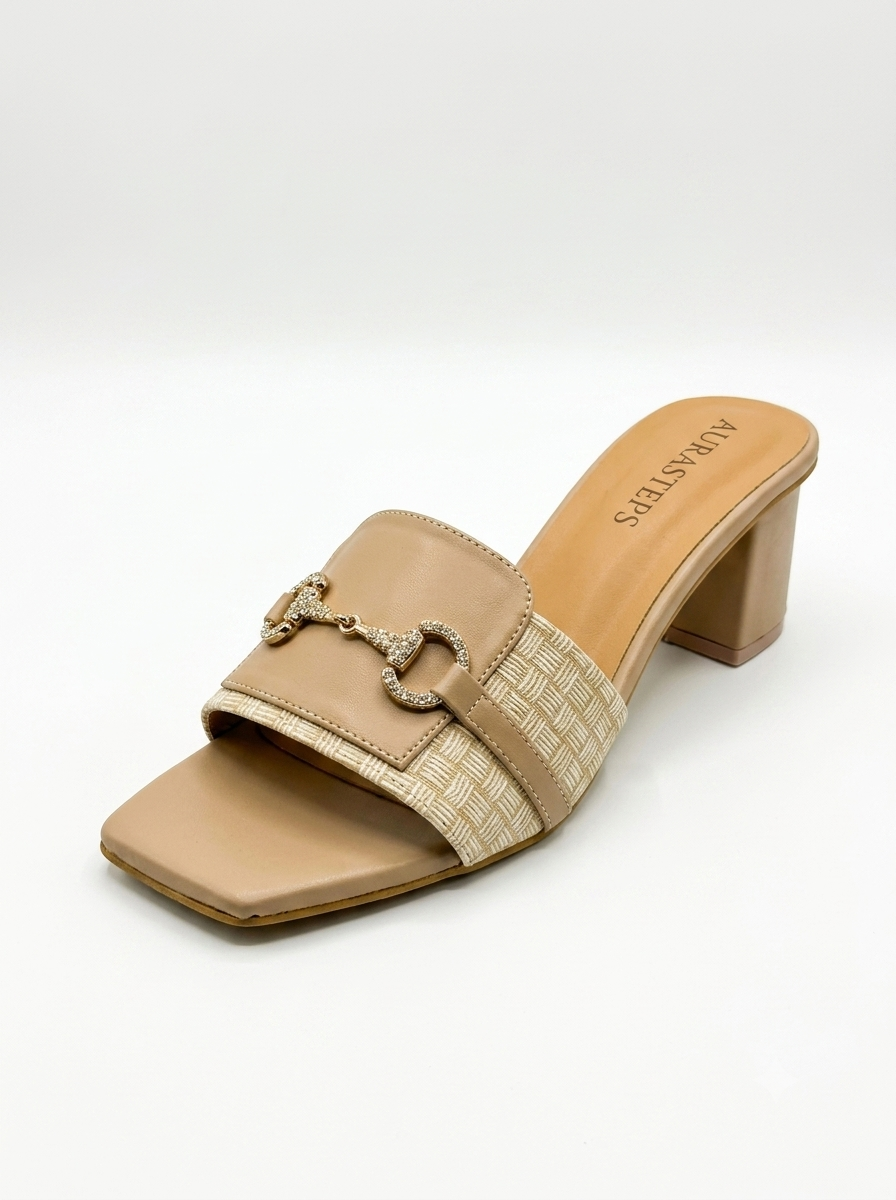 AURASTEPS Camel Classic Horsebit Mules