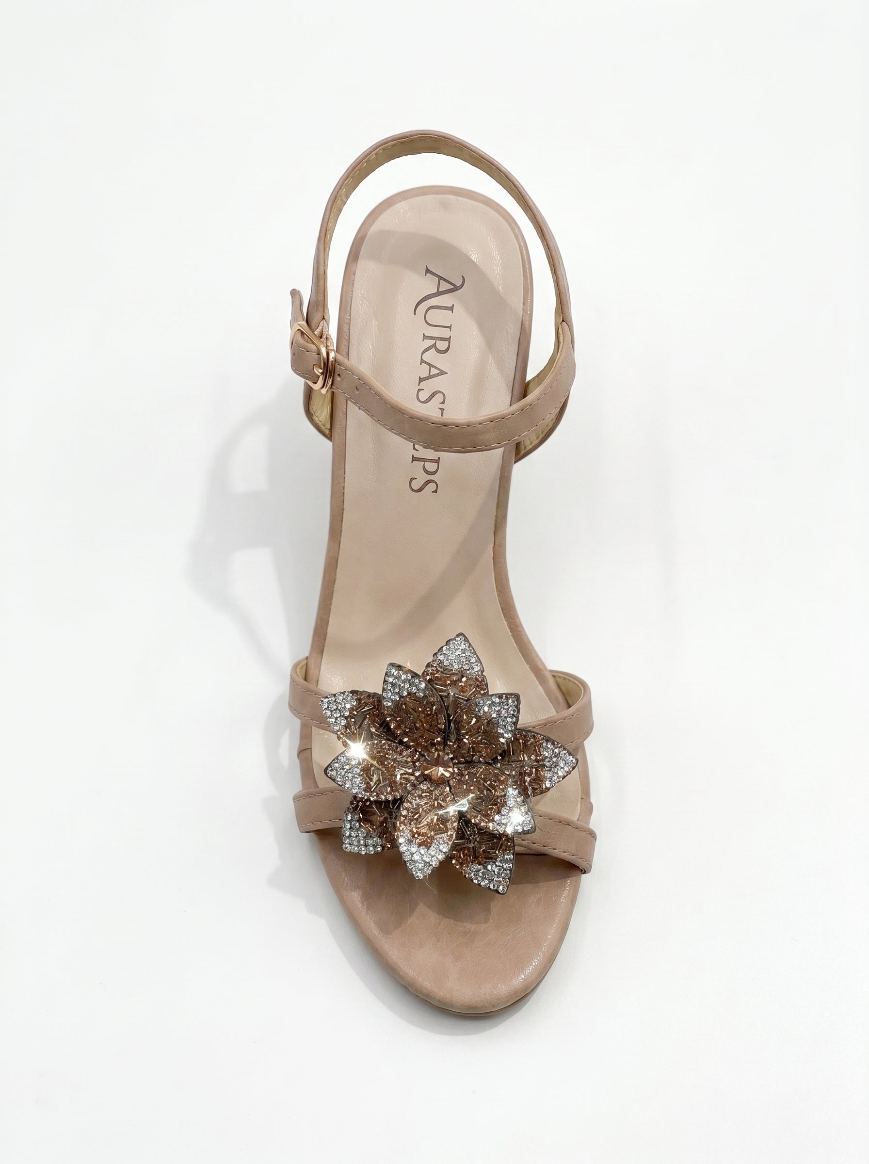AURASTEPS Flora Blossom Block Heels