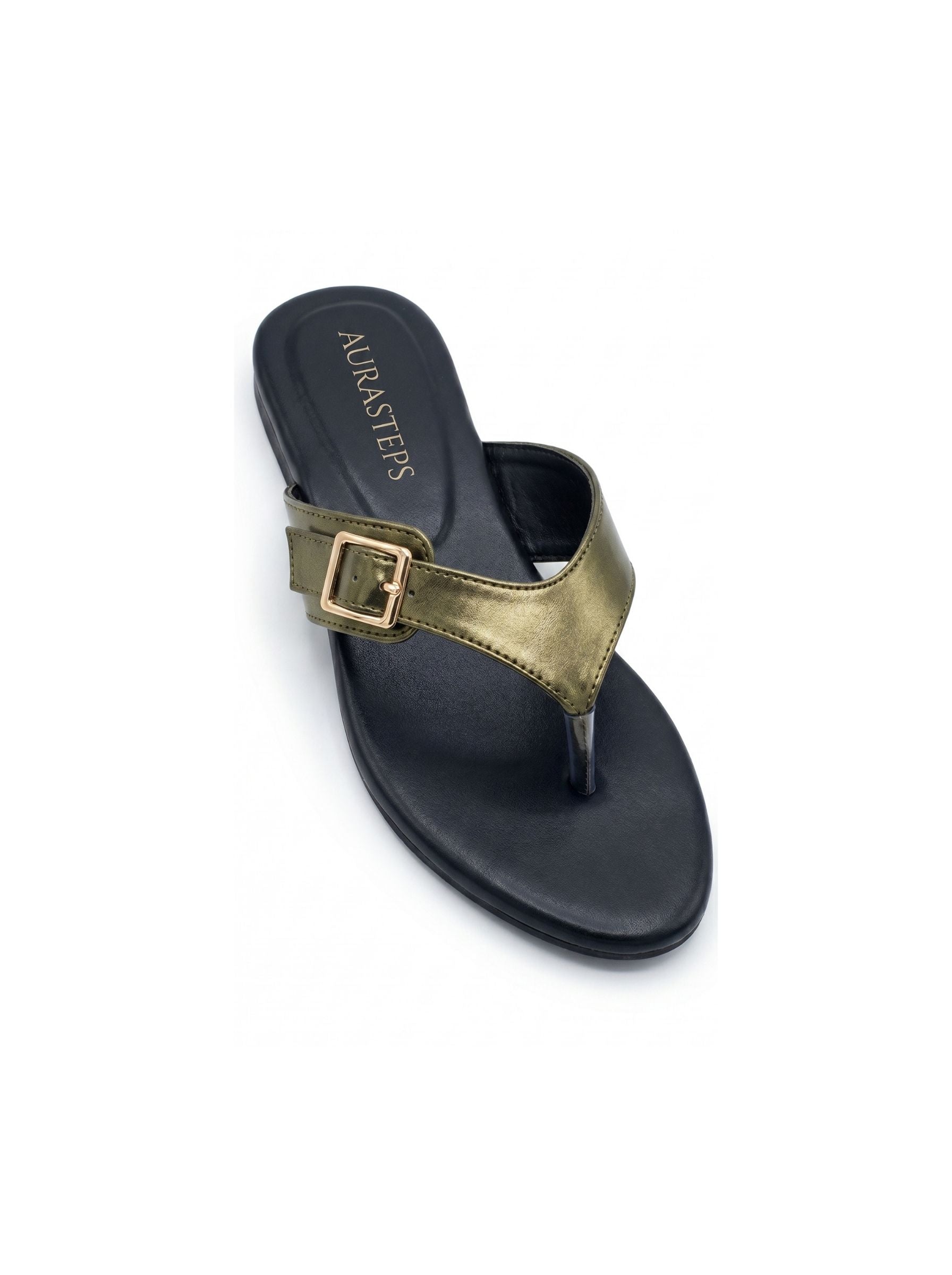 Aura Olive Flats