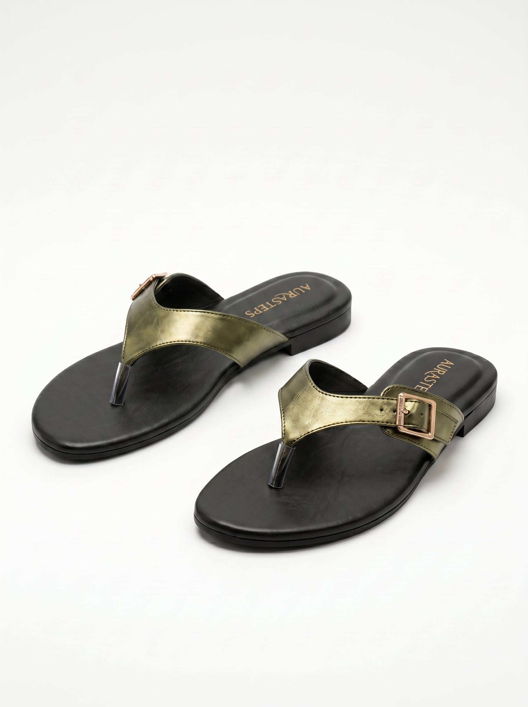 Aura Olive Flats