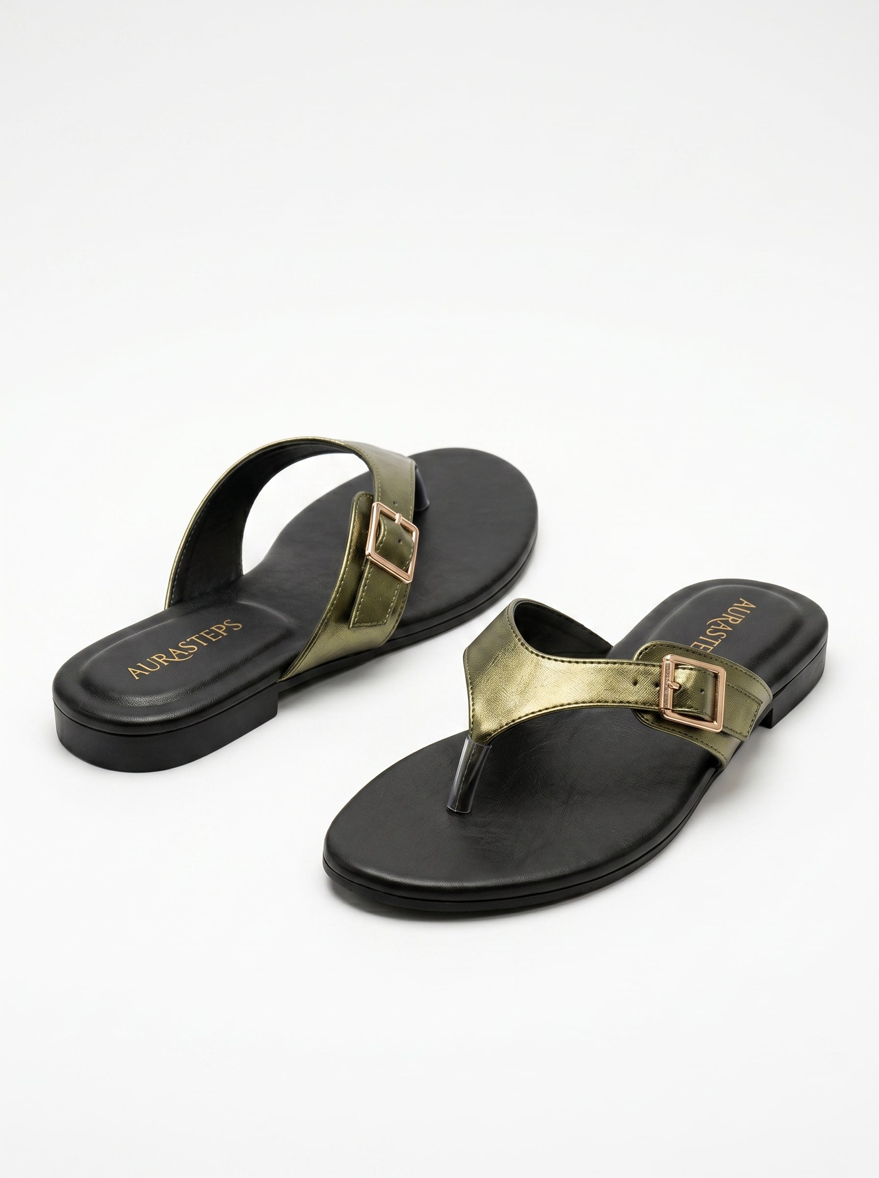 Aura Olive Flats