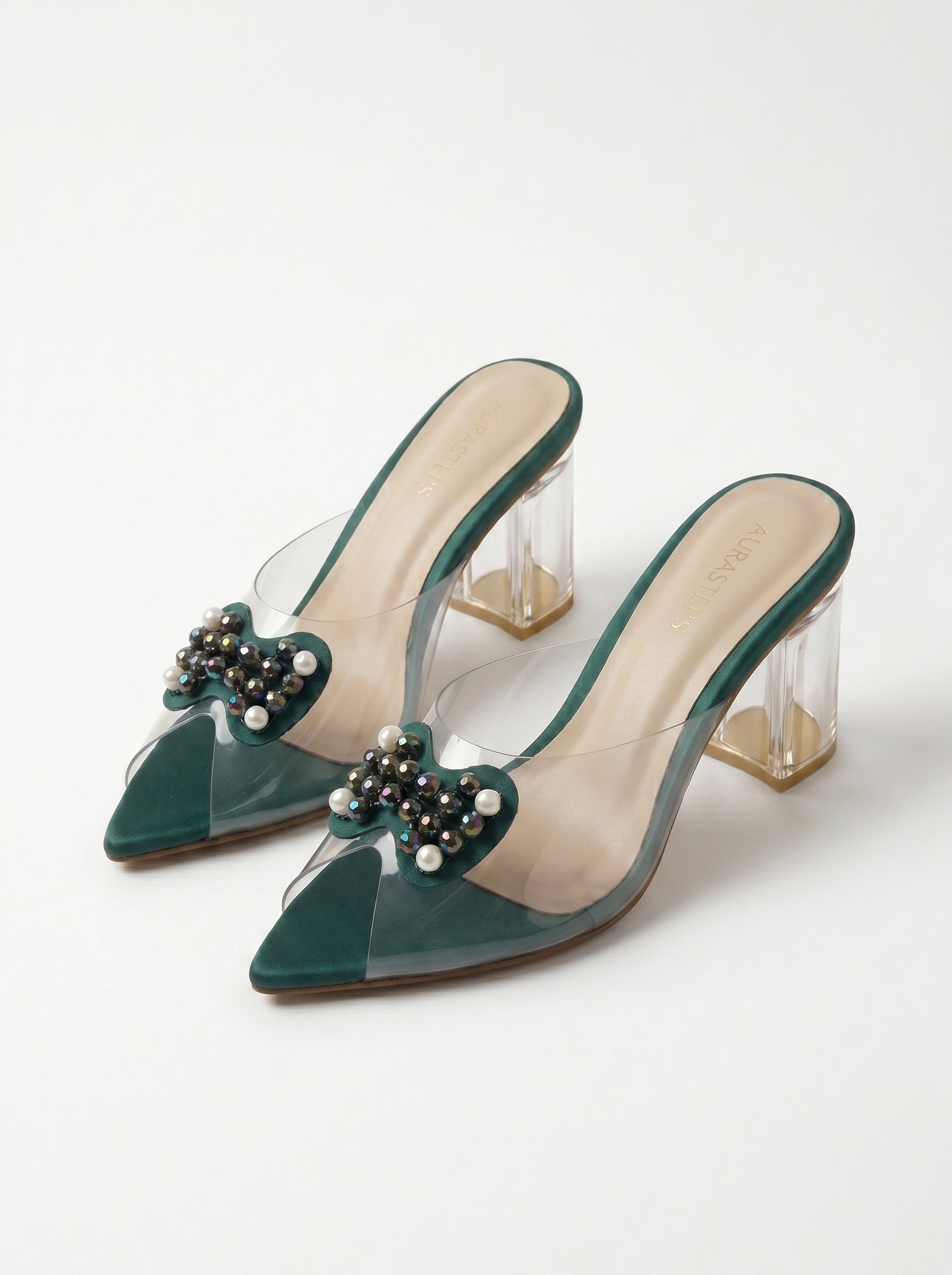 Luna Emerald Mules