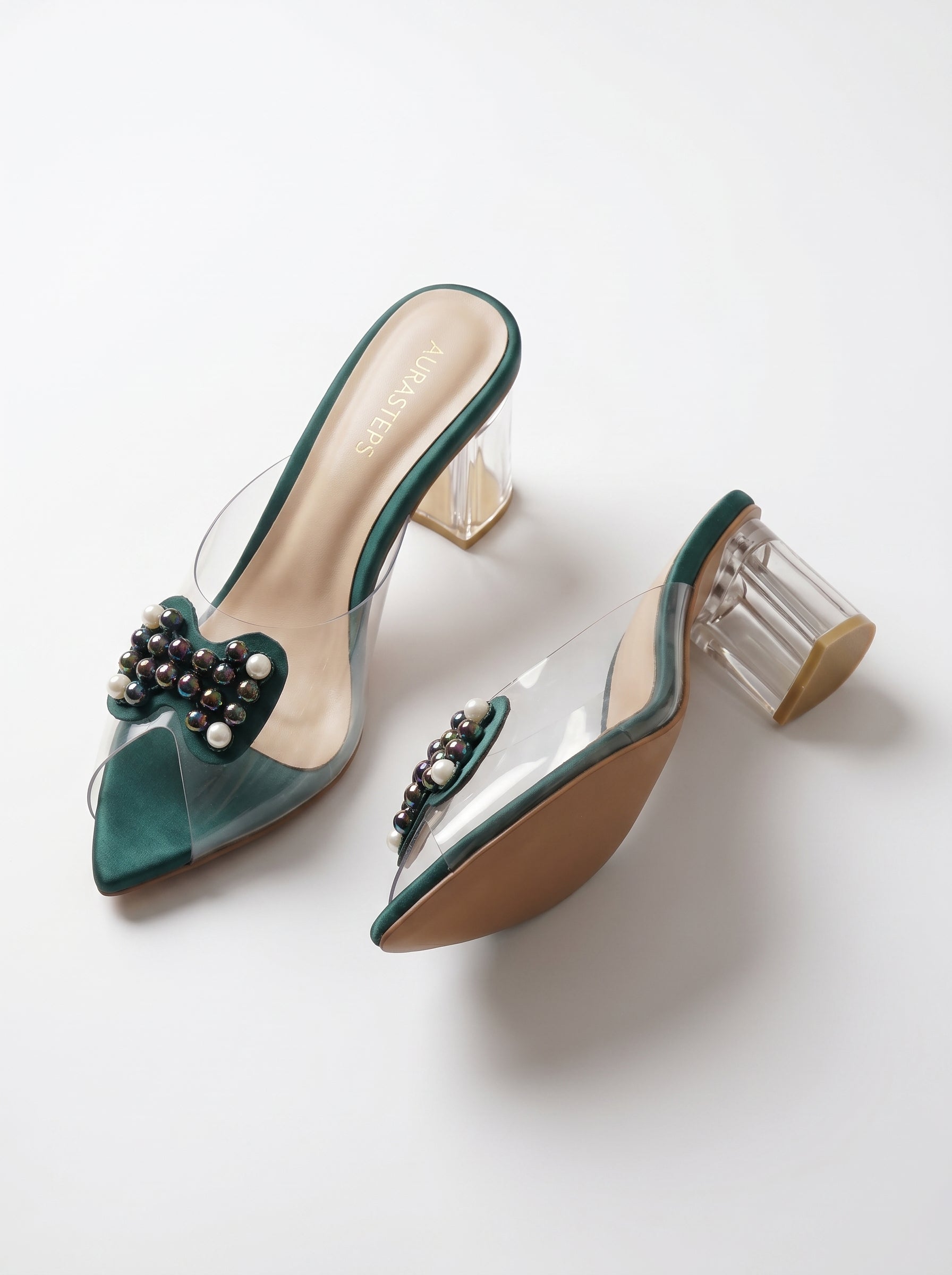 Luna Emerald Mules