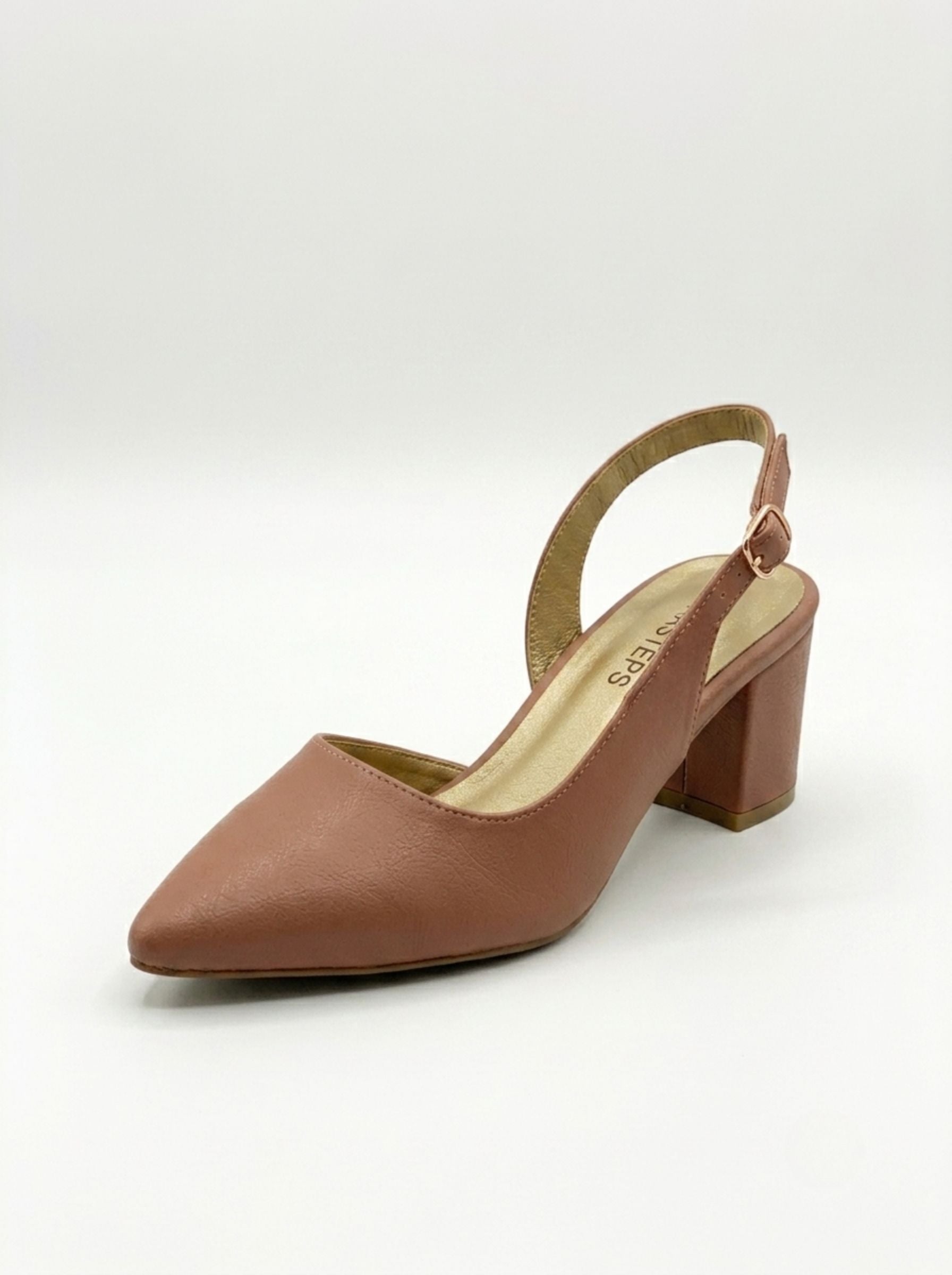 AURASTEPS Mauve Grace Pointed Slingbacks