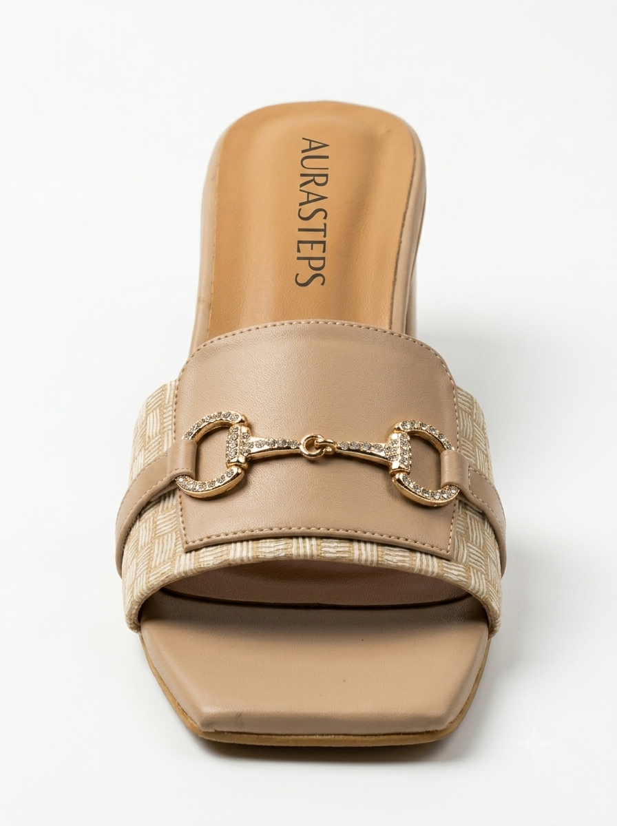 AURASTEPS Camel Classic Horsebit Mules