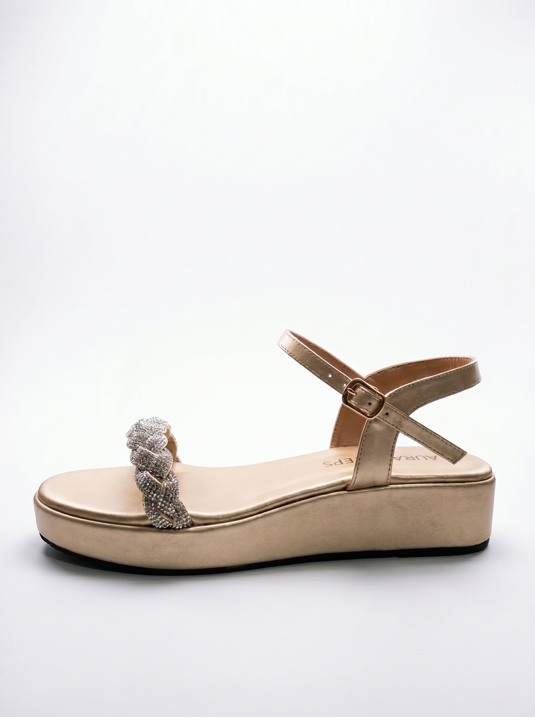 AURASTEPS Aurelia Braided Platform Sandals