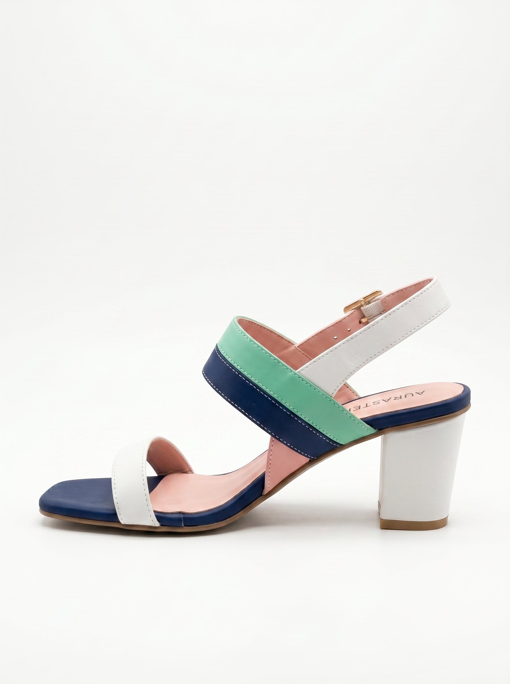 AURASTEPS Pastel Sorbet Block Heels